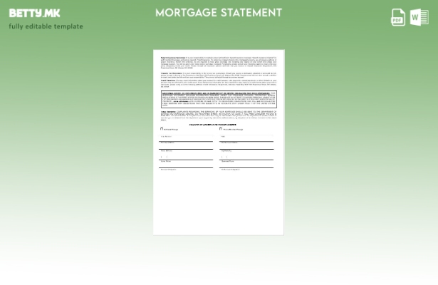 модерен стил САД Грузиски SunTrust банка хипотека извод во Word и PDF формати  1